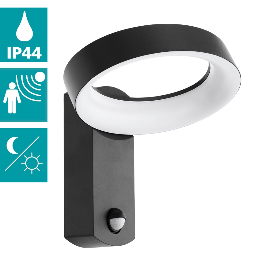 Eglo - LED Екстериорна стенна лампа със сензор LED/11W/230V IP44