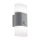 Eglo 97313 - LED Екстериорна Стенна лампа със сензор FAVRIA 1 2xLED/5,5W/230V IP44