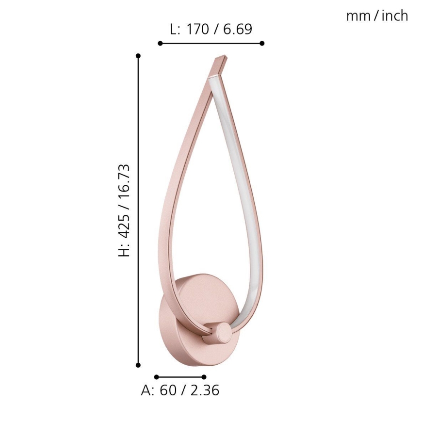 Eglo - LED стенен аплик LED/11W/230V