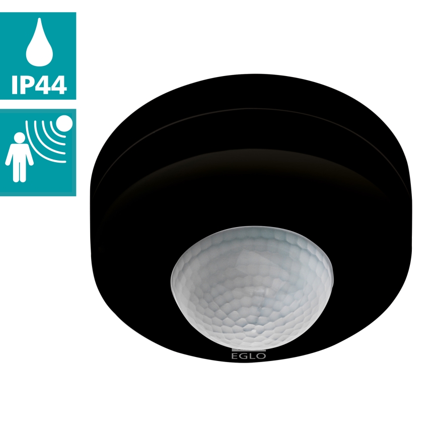 Eglo - Екстериорен сензор за движение 12м черен IP44