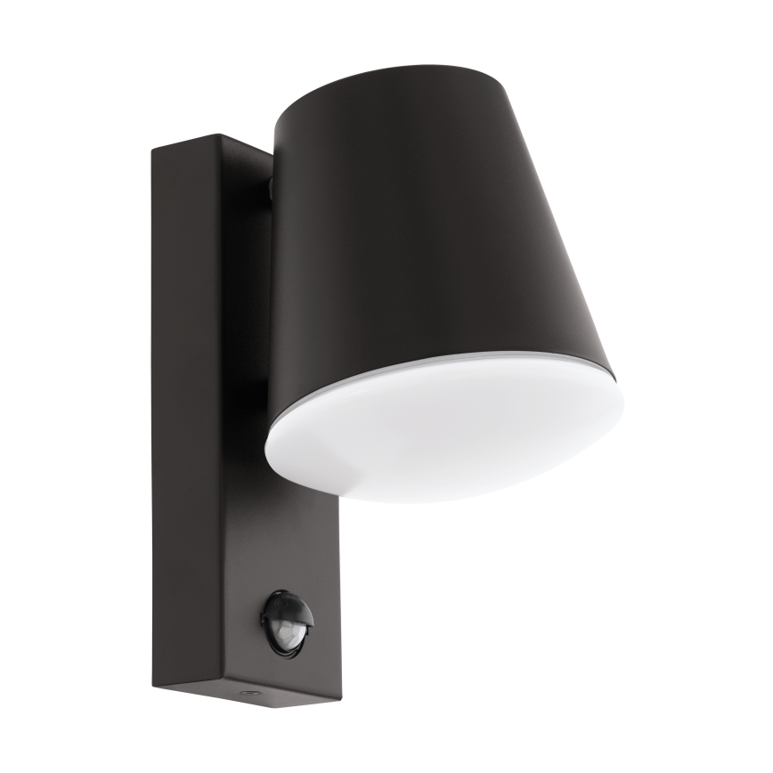 Eglo - Външна, настенна лампа със сензор 1xE27/10W/230V IP44