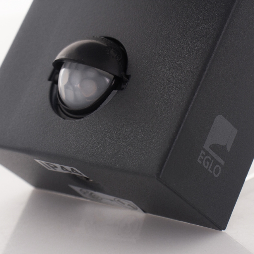 Eglo - Външна, настенна лампа със сензор 1xE27/10W/230V IP44