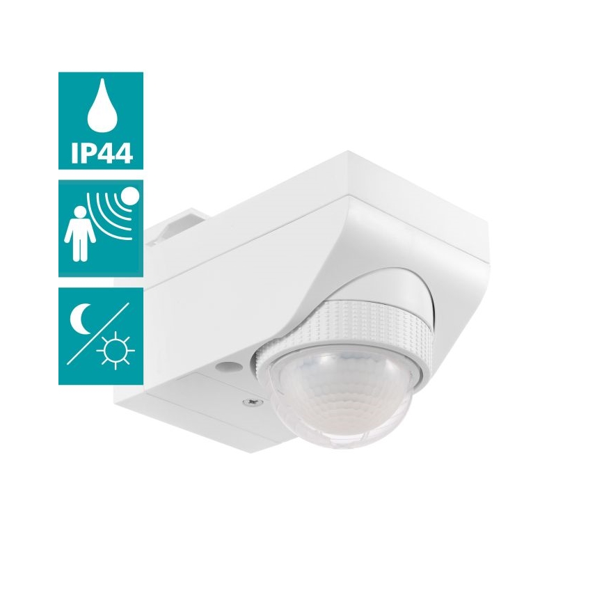 Eglo 97466 - Външен сензор за движение и сумрак DETECT ME 4 12 м бял IP44