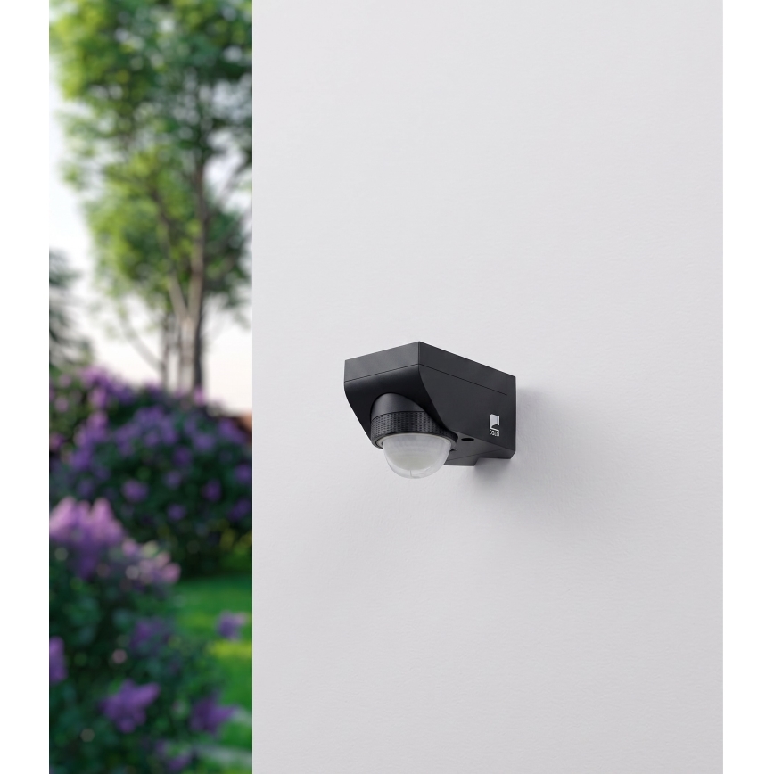 Eglo 97467 - Външен сензор за движение и сумрак DETECT ME 4 12 m черен IP44