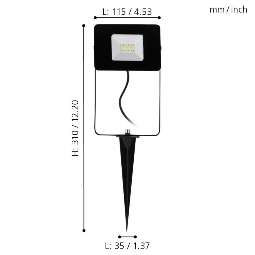 Eglo 97471 - LED Рефлектор FAEDO 4 LED/10W/230V IP44