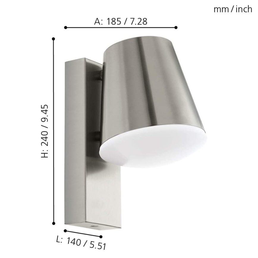 Eglo - LED Димируем екстериорен аплик CALDIERO-C 1xE27/9W/230V IP44