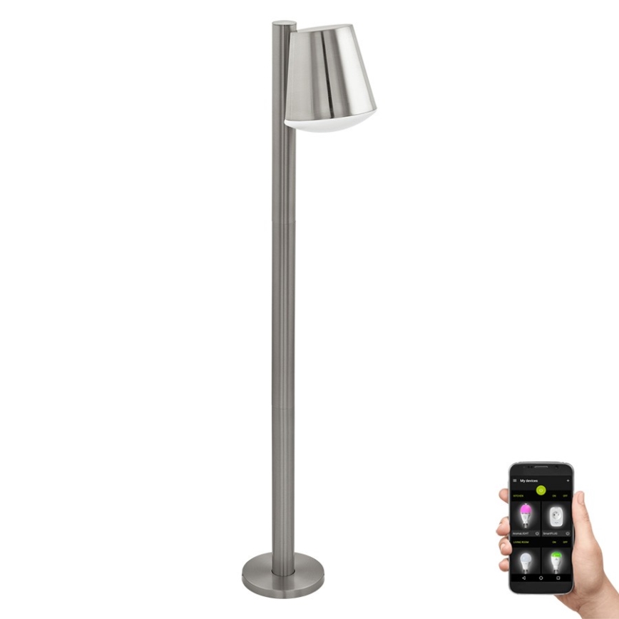 Eglo - LED Димируема екстериорна лампа CALDIERO-C 1xE27/9W/230V матов хром IP44
