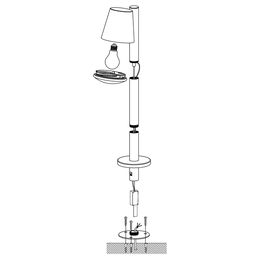 Eglo - LED Димируема екстериорна лампа CALDIERO-C 1xE27/9W/230V матов хром IP44