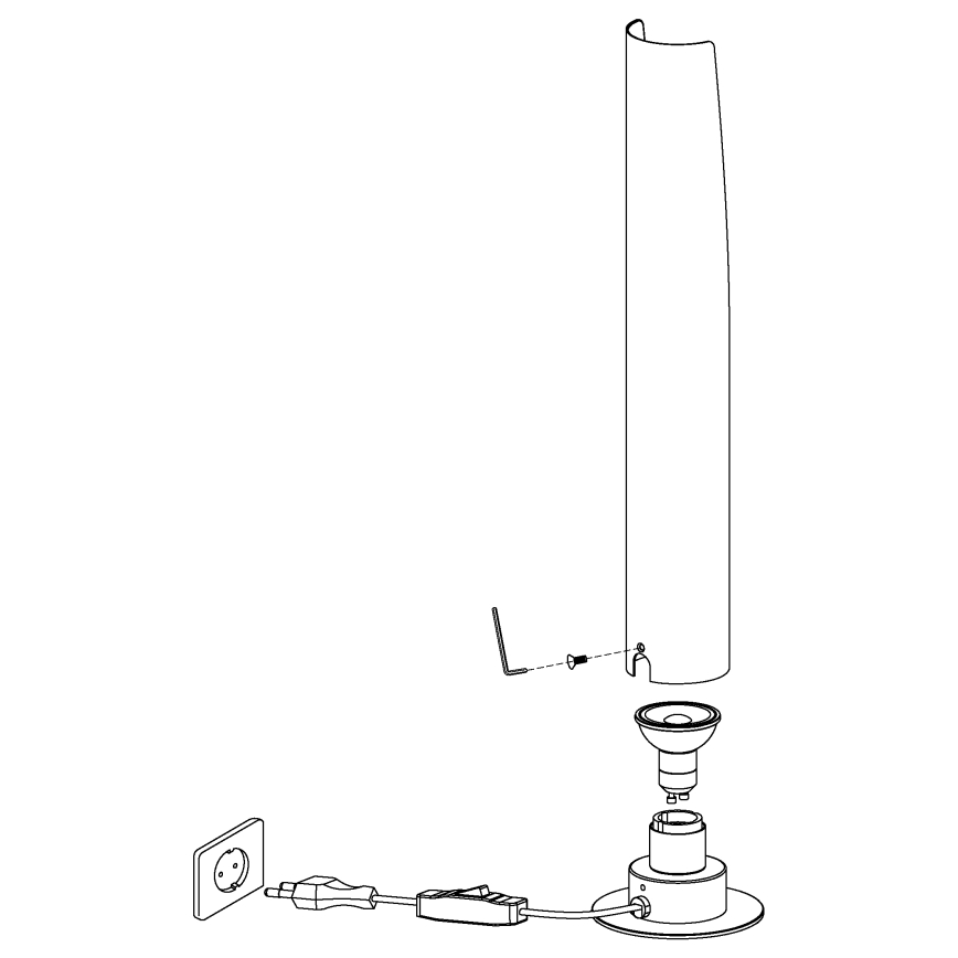 Eglo - LED Настолна лампа 1xGU10/4,5W/230V