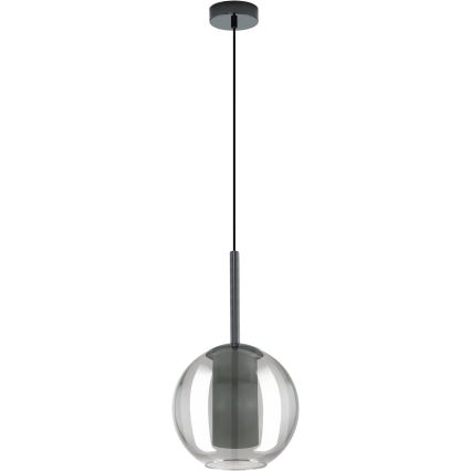 Eglo 97633 - Полилей на кабел TINDARI 1xE27/60W/230V опушено черно