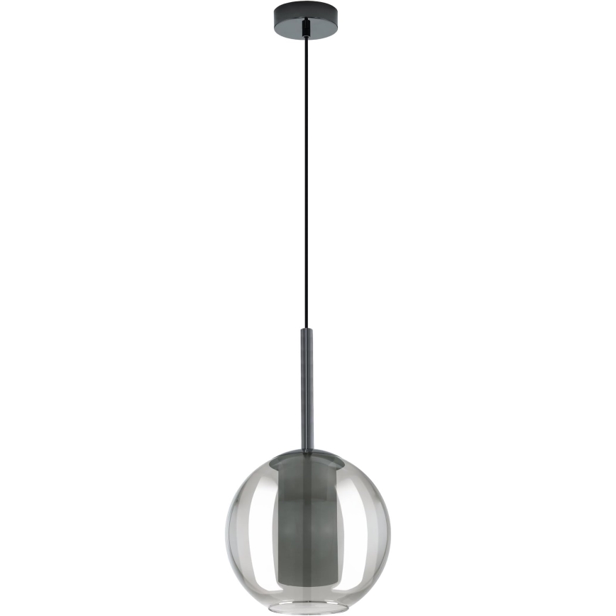 Eglo 97633 - Полилей на кабел TINDARI 1xE27/60W/230V опушено черно