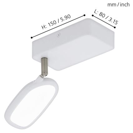 Eglo - LED Спот PALOMBARE-C 1xLED/5W/230V