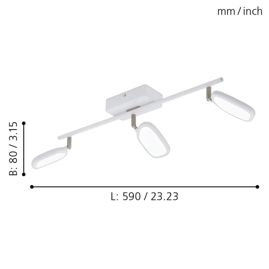 Eglo - LED RGB Спот PALOMBARE-C 3xLED/5W/230V