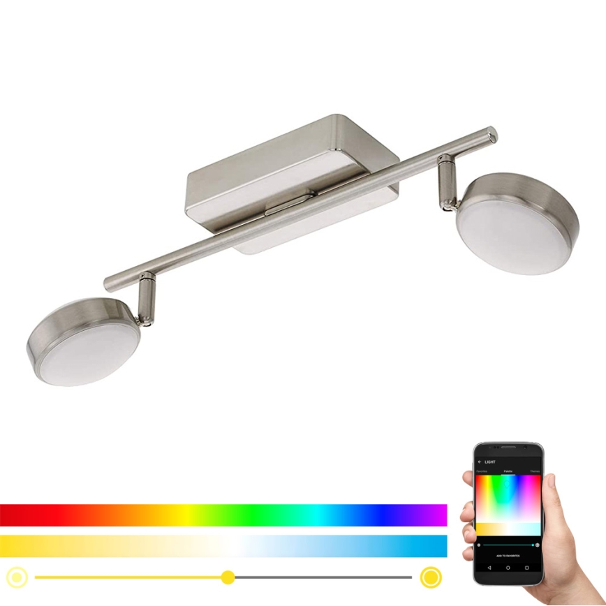 Eglo 97715 - LED RGB Димируем спот CORROPOLI-C 2xLED/5W/230V
