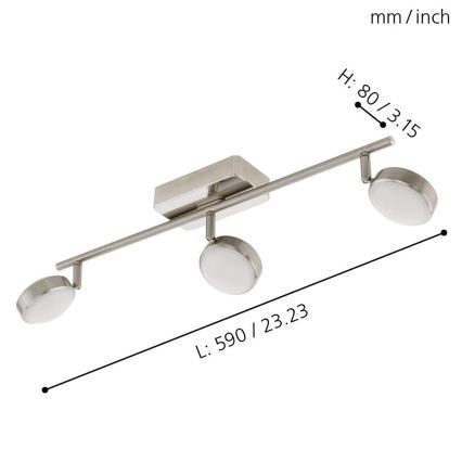 Eglo - LED Спот CORROPOLI-C 3xLED/5W/230V