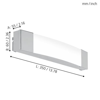 Eglo - LED За баня За огледало лампа LED/8,3W/230V IP44