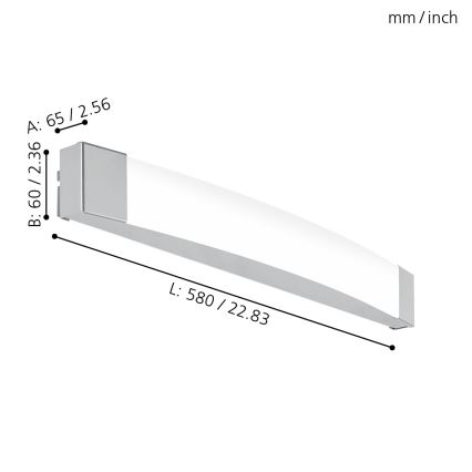 Eglo - LED За баня За огледало лампа LED/16W/230V IP44