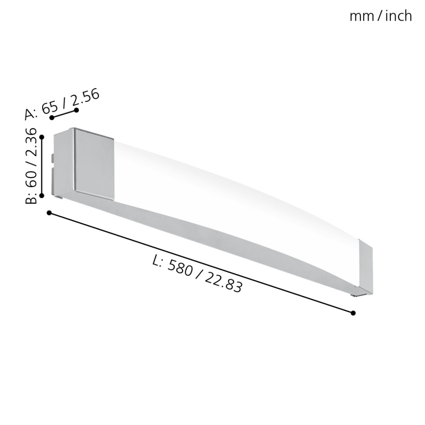 Eglo - LED За баня За огледало лампа LED/16W/230V IP44