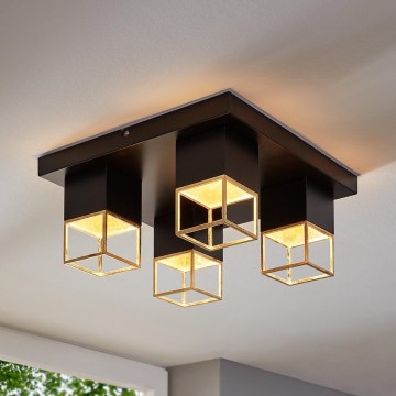 Eglo 97731 - LED полилей за повърхностен монтаж MONTEBALDO 4xGU10/5W/230V