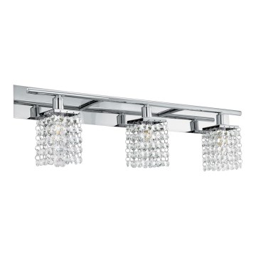 Eglo 97748 - LED Кристална За баня Стенна лампа AREQUITO 3xG9/3W/230V IP44