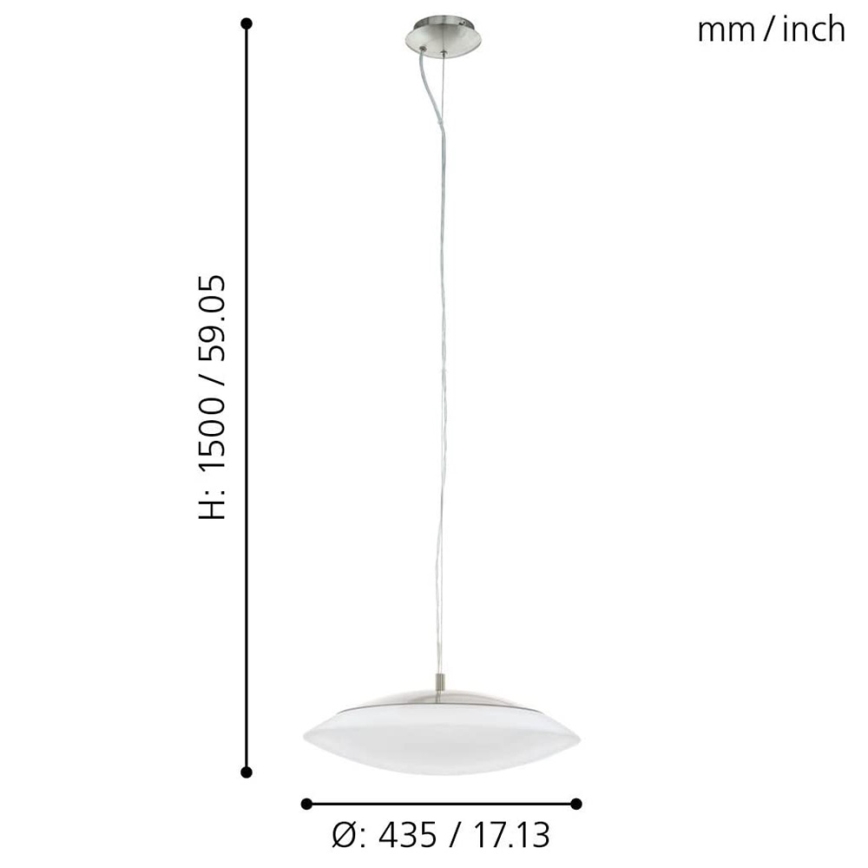 Eglo 97812 - LED Димируем висящ полилей FRATTINA-C 1xLED/27W/230V