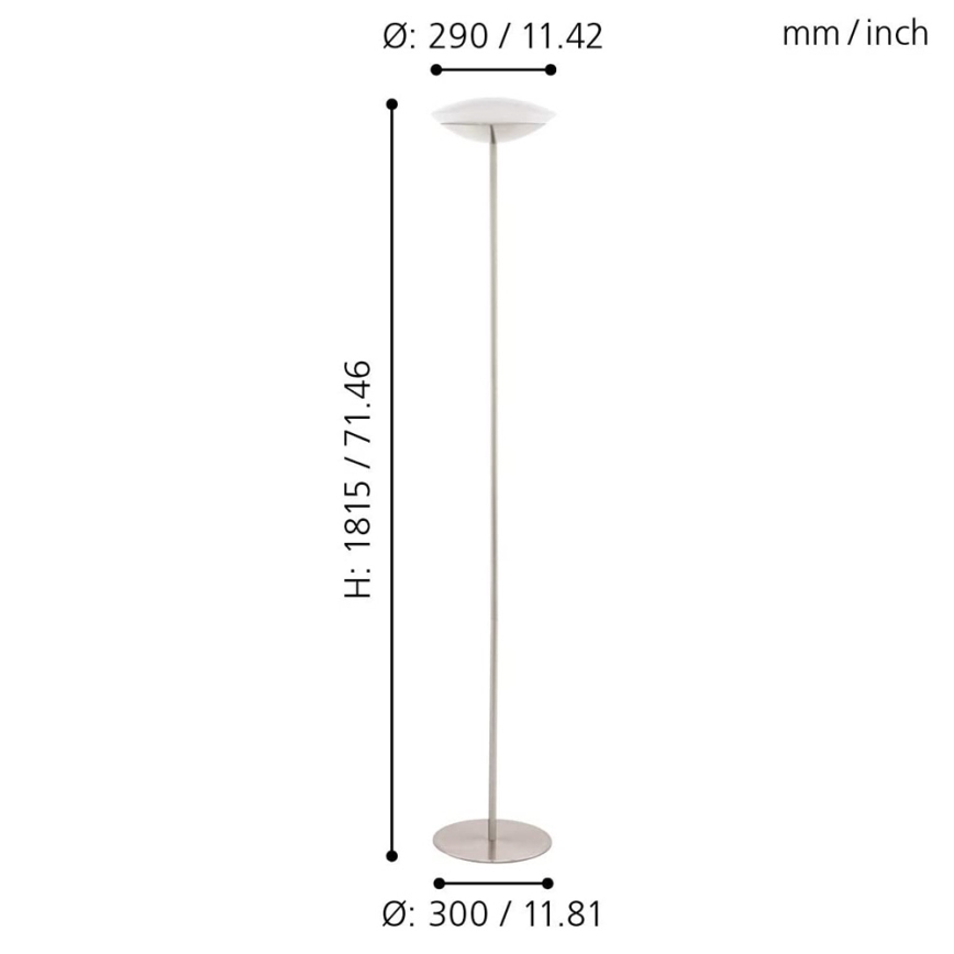 Eglo 97814 - LED RGB димируема подова лампа FRATTINA-C 1xLED/18W/230V