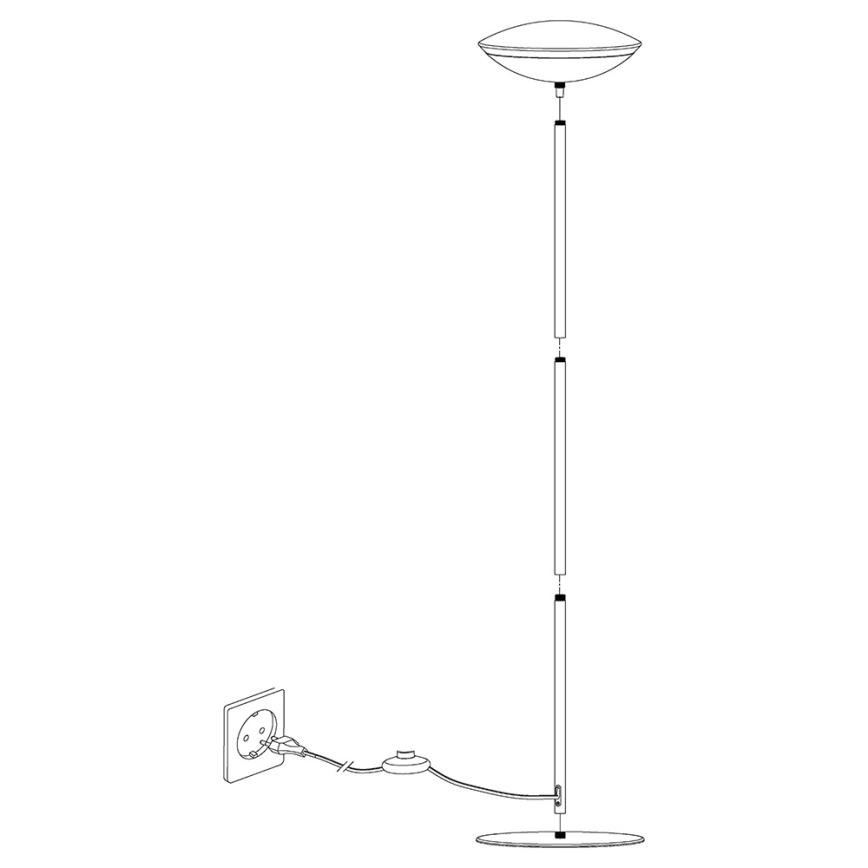 Eglo 97814 - LED RGB димируема подова лампа FRATTINA-C 1xLED/18W/230V