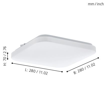Eglo - LED Лампа за таван LED/11,5W/230V