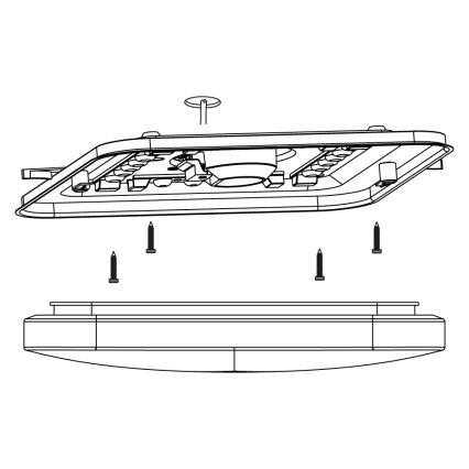 Eglo - LED Лампа за таван LED/11,5W/230V