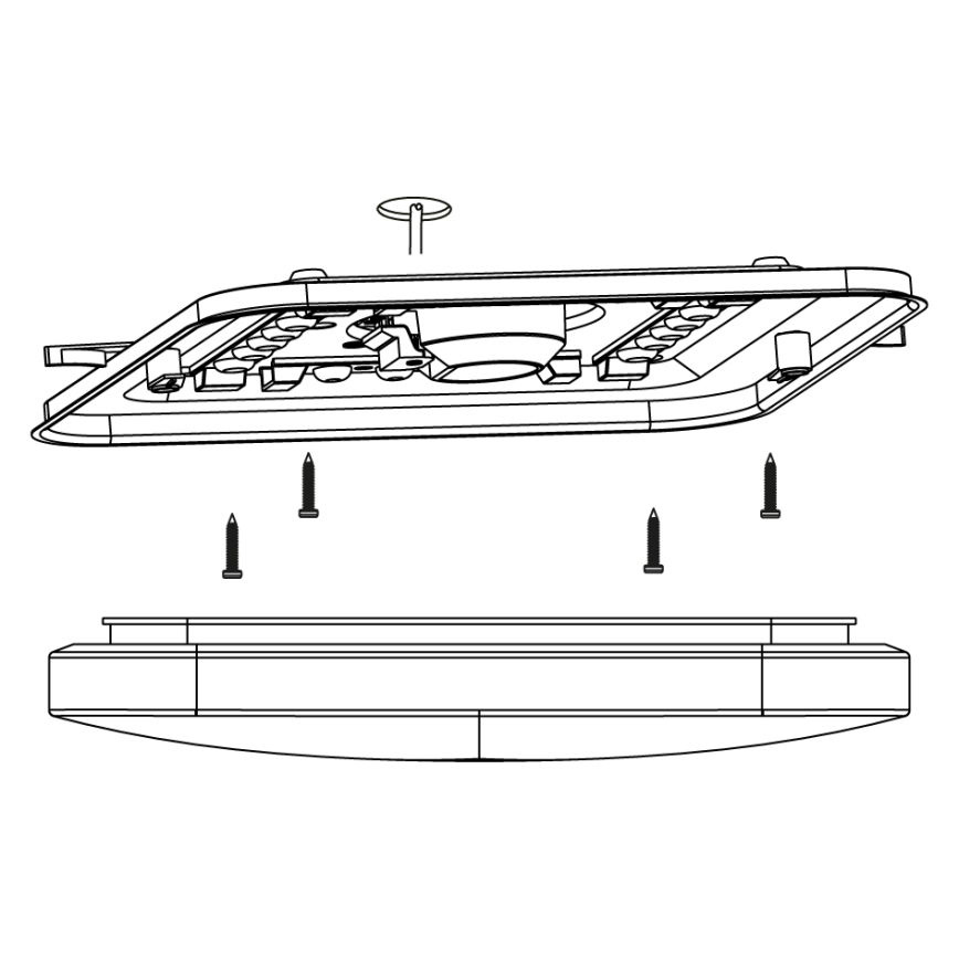 Eglo - LED Лампа за таван LED/11,5W/230V