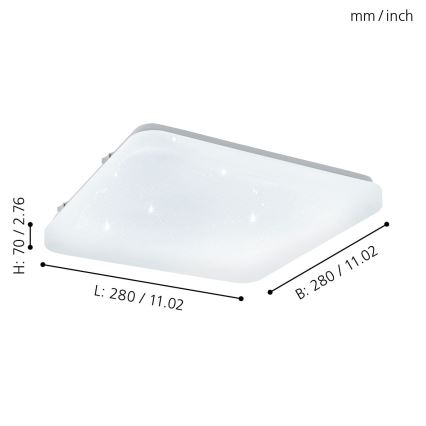 Eglo - LED Лампа за таван LED/11,5W/230V