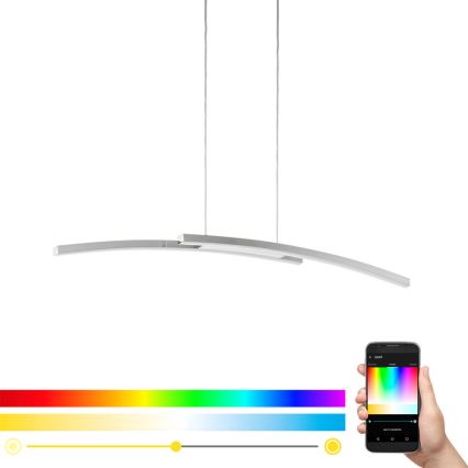 Eglo - LED RGB Димируем висящ полилей FRAIOLI-C 2xLED/17W/230V