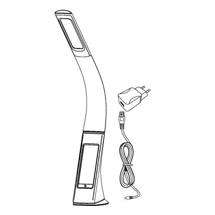 Eglo - Димируема LED Настолна лампа LED/3,2W/230V черна