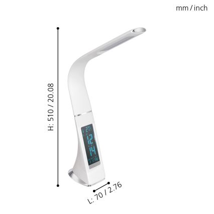 Eglo - Димируема LED Настолна лампа LED/3,2W/230V