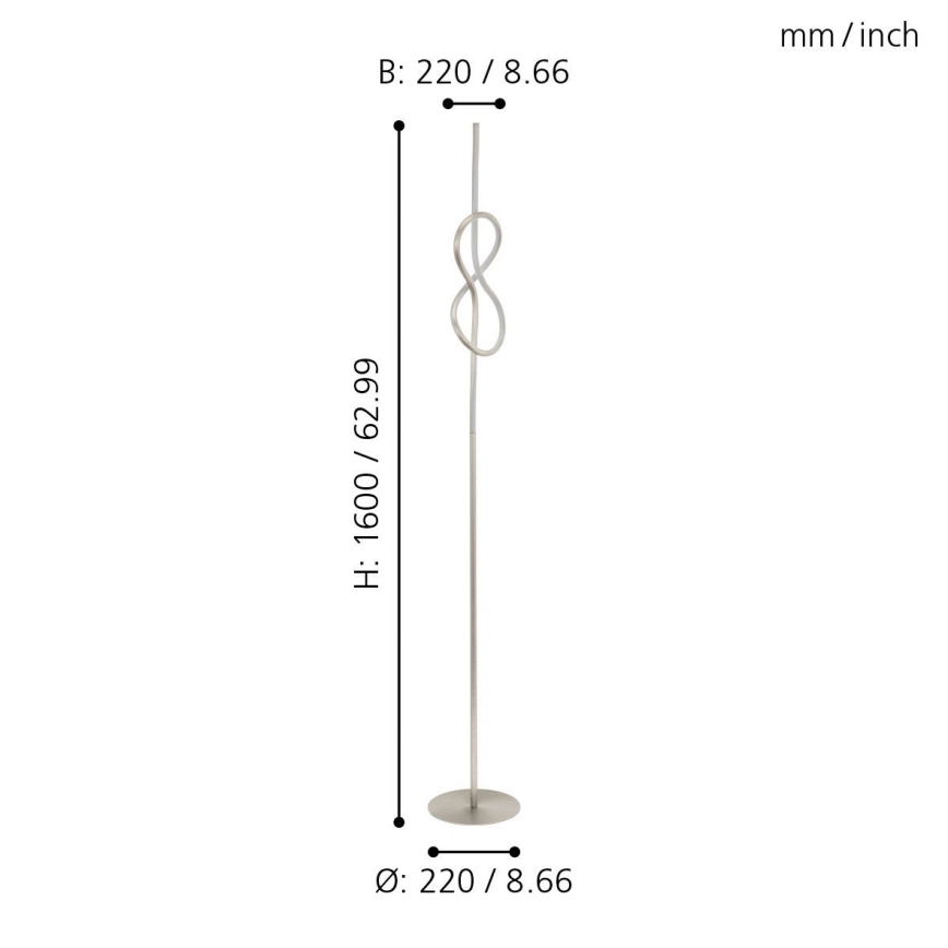 Eglo 97942 - LED Стояща лампа NOVAFELTRIA LED/13W/230V