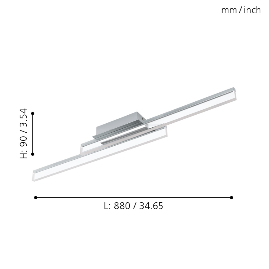 Eglo - LED Лампа за таван 2xLED/10W/230V IP44