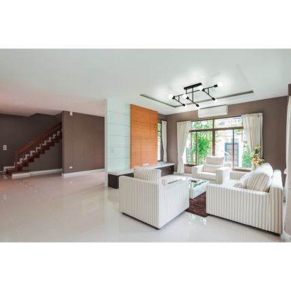 Eglo - повърхностно монтиран Полилей 8xE27/40W/230V черна