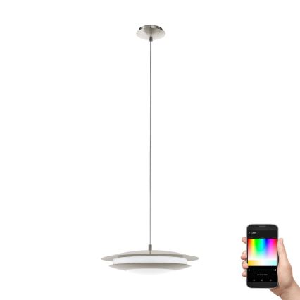 Eglo 98043 - LED RGBW Димируем висящ полилей MONEVA-C LED/18W/230V