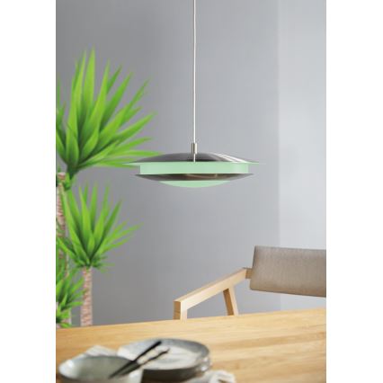 Eglo 98043 - LED RGBW Димируем висящ полилей MONEVA-C LED/18W/230V