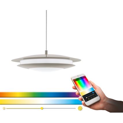 Eglo 98043 - LED RGBW Димируем висящ полилей MONEVA-C LED/18W/230V