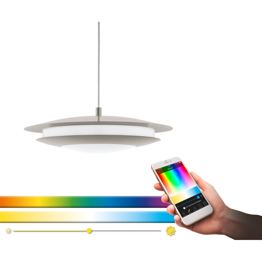 Eglo 98043 - LED RGBW Димируем висящ полилей MONEVA-C LED/18W/230V