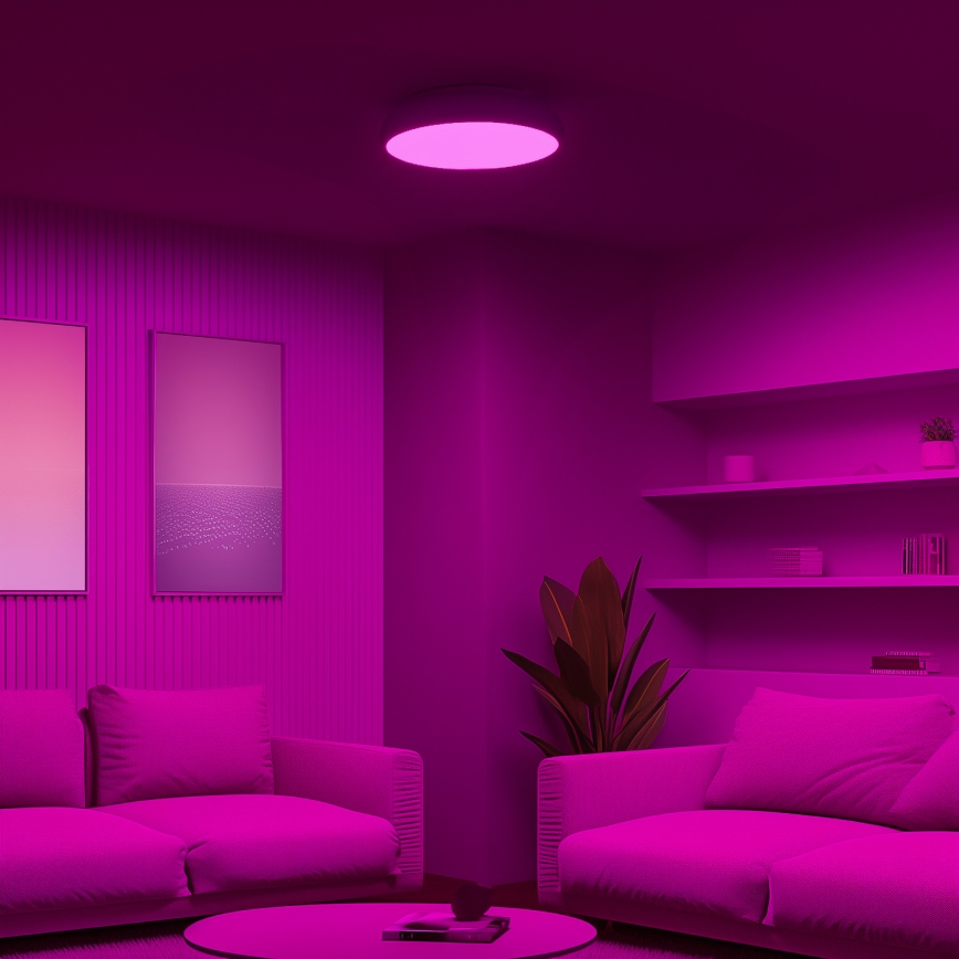 Eglo 98045 - LED RGB таванно осветително тяло RIODEVA-C с възможност за димиране LED/27W/230V