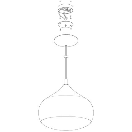 Eglo 98047 - LED RGBW димируема висяща лампа на кабел COMBA-C LED/18W/230V