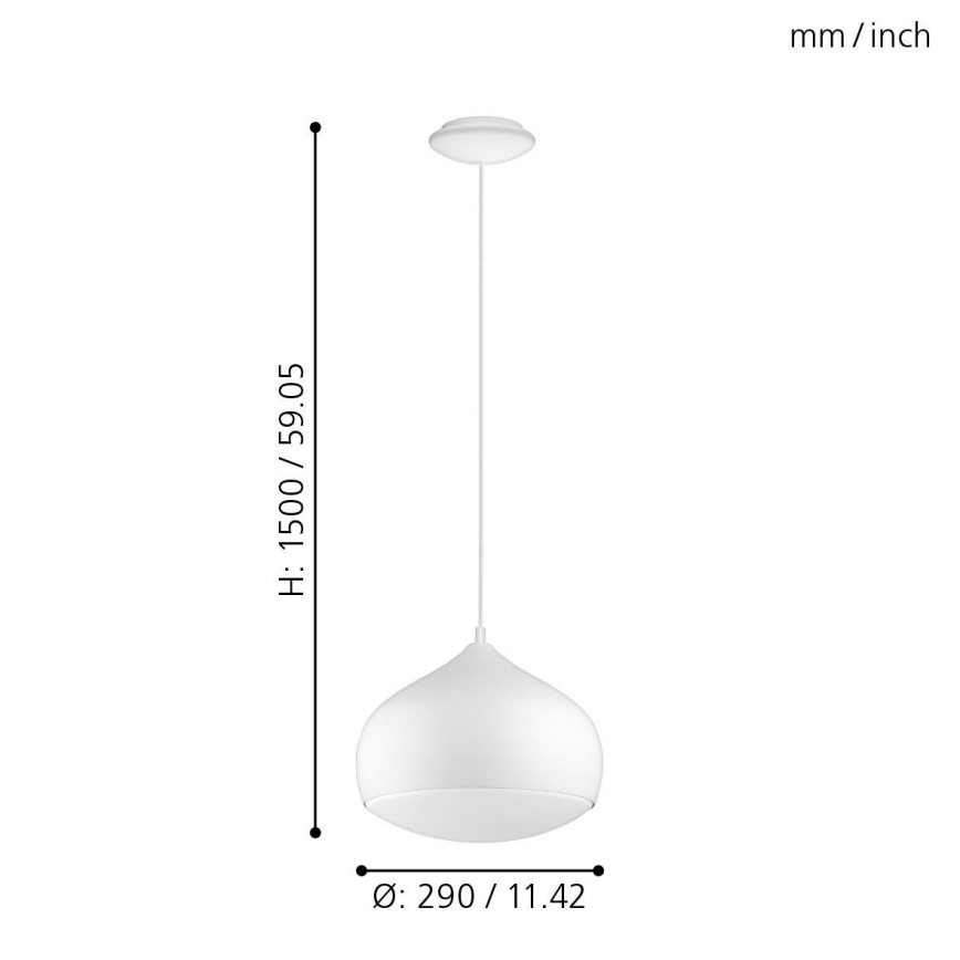 Eglo - LED RGBW Димируем висящ полилей COMBA-C LED/18W/230V Bluetooth