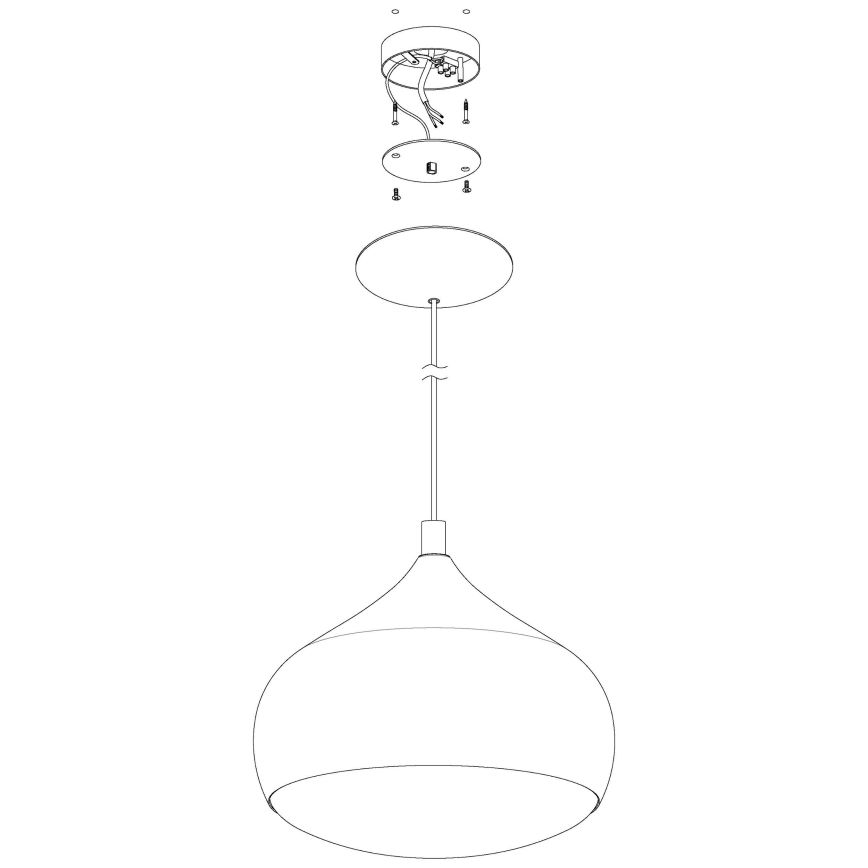 Eglo - LED RGBW Димируем висящ полилей COMBA-C LED/18W/230V Bluetooth