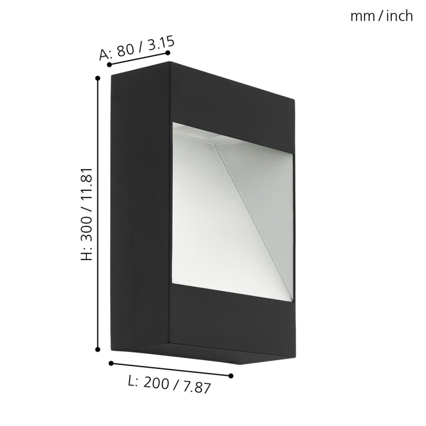 Eglo - LED Екстериорна Стенна лампа LED/10W/230V IP44