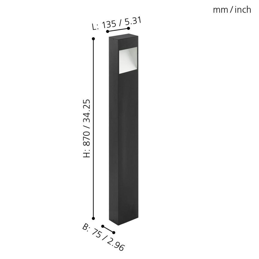 Eglo - LED Екстериорна лампа LED/10W/230V IP44