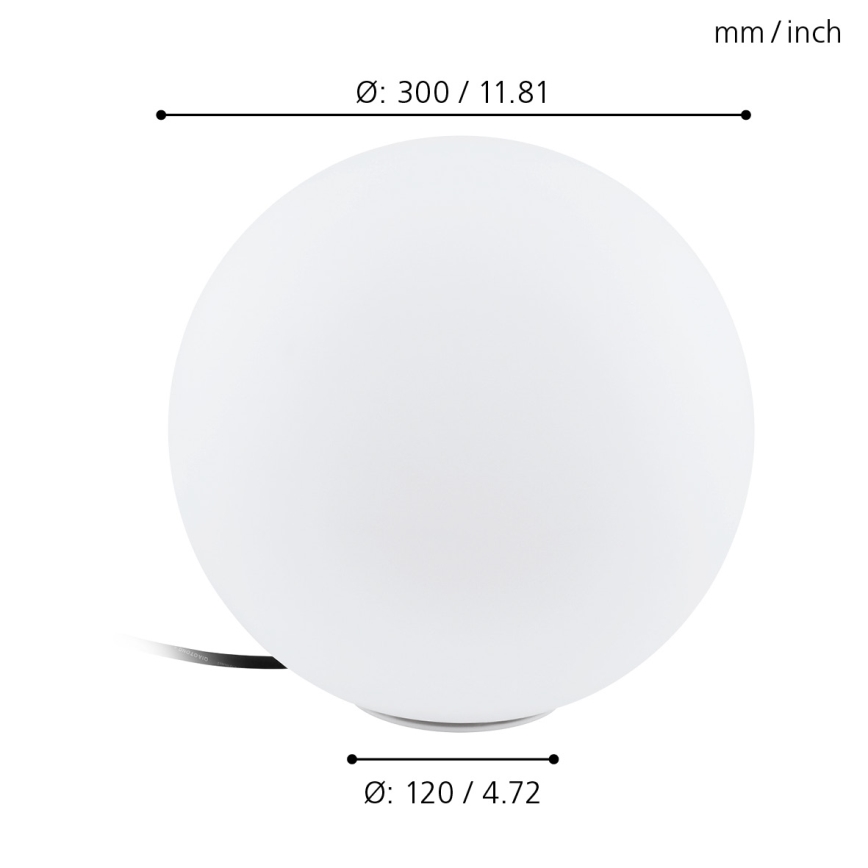 Eglo - Екстериорна Стояща лампа 1xE27/40W/230V IP65 ø300