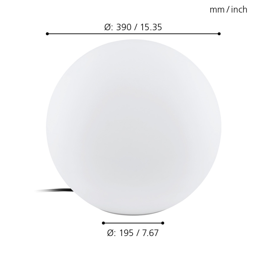 Eglo - Екстериорна Стояща лампа 1xE27/40W/230V IP65 ø390
