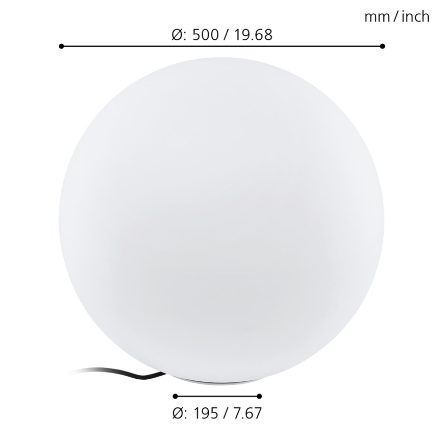 Eglo - Екстериорна Стояща лампа 1xE27/40W/230V IP65 ø500
